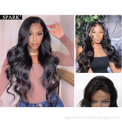HD Full Lace Human Hair Wigs For Black Women,Wholesale Brazilian Virgin Hair HD Lace Front Wigs With Baby Hair